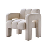 31.10" Wide Boucle Upholstered Accent Chair - V.I.P Digital Presence