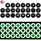 20pcs Universal Branded Silicone Car Door Shock Absorbing Buffers Protector Stickers Bumper, Fluorescent and Blac - V.I.P Digital Presence