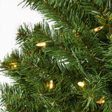 4.5' Hinged Tree with 200 Clear Lights-UL,Dia:32 - V.I.P Digital Presence