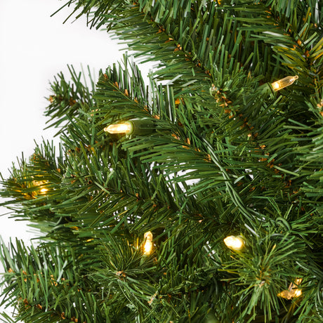 4.5' Hinged Tree with 200 Clear Lights-UL,Dia:32 - V.I.P Digital Presence