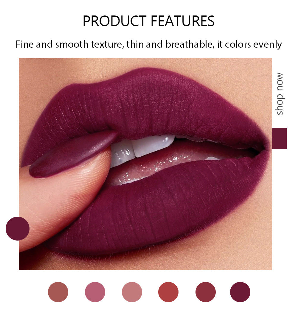 HANDAIYAN Matte Lipstick Gift Box Set of 6 Non-stick Cup Lipstick Lipstick - V.I.P Digital Presence