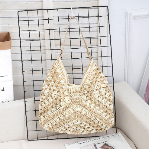 Hollow out straw woven bag woven belt armpit bag - V.I.P Digital Presence