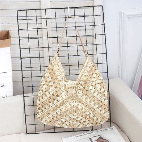 Hollow out straw woven bag woven belt armpit bag - V.I.P Digital Presence