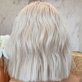 Wig 60# Ladies Front Lace Chemical Fiber To Shoulder Short Curly Wig Headgear - V.I.P Digital Presence