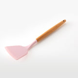 11-Piece Barreled Cooking Utensils Set With Wooden Handle Pink - V.I.P Digital Presence