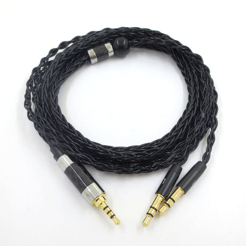 Suitable for Tianlong AH-D7100 7200 D600 HIFIMAN dual 3.5mm silver plated balanced headphone cable - V.I.P Digital Presence
