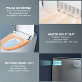 ST-GP-01 Smart Toilet with Heating, Portable Toilet with Automatic Opening and Closing, 1.28GPF Water Tank Free Toilet, White - V.I.P Digital Presence