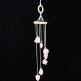 Natural crystal raw stone wind chime paper box set handmade DIY weaving home decoration car interior pendant - V.I.P Digital Presence