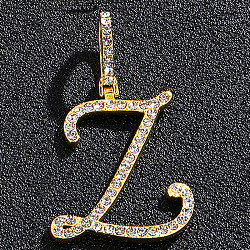 Hip hop accessories grass letter pendant melon seed buckle Cuban chain accessory - V.I.P Digital Presence