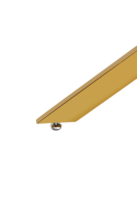 BL-16080-CLEAR GLASS-GOLD TABLE CLEAR GLASS TOP - V.I.P Digital Presence