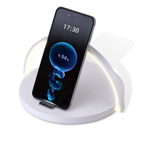 Rainbow Light Wireless Charging Home Desktop Circular 15W Fast Charging Night Light Phone Stand 3-in-1 - V.I.P Digital Presence
