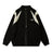 Color Block Zipper Cardigan Sweater Men's Autumn Street Style Stand Collar Long Sleeve Loose Knitwear - V.I.P Digital Presence