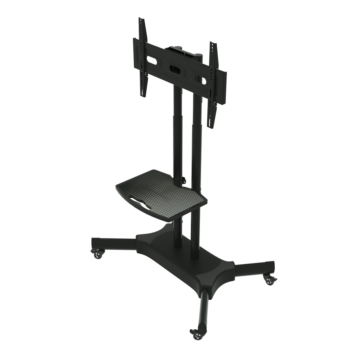 FANCO Universal Rotating TV Stand, suitable for 32-80 inch TVs, with adjustable tilt height and maximum VESA 600x400mm (black) - V.I.P Digital Presence