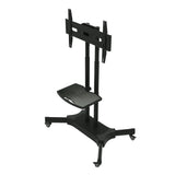 FANCO Universal Rotating TV Stand, suitable for 32-80 inch TVs, with adjustable tilt height and maximum VESA 600x400mm (black) - V.I.P Digital Presence