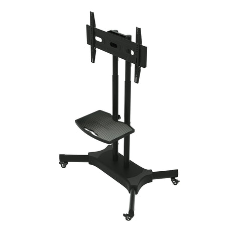 FANCO Universal Rotating TV Stand, suitable for 32-80 inch TVs, with adjustable tilt height and maximum VESA 600x400mm (black) - V.I.P Digital Presence
