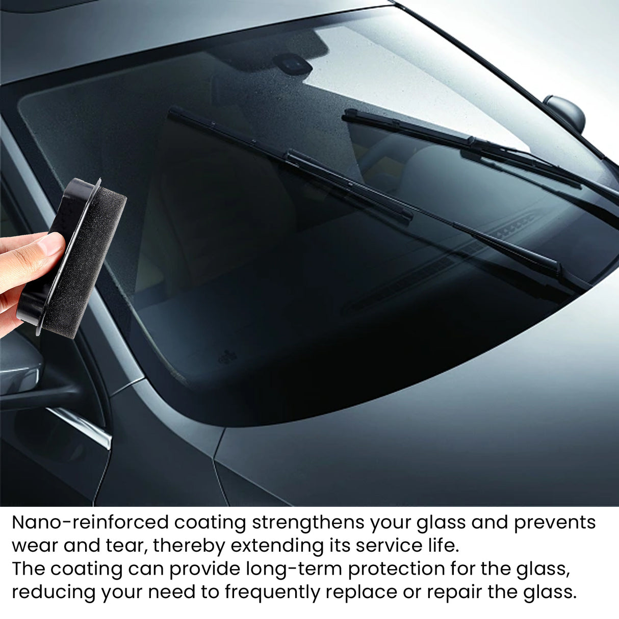 Car Sponge Wipe, Windshield Drain Window Brightening Portable Reinforced Glass Cleaning Sponge - V.I.P Digital Presence