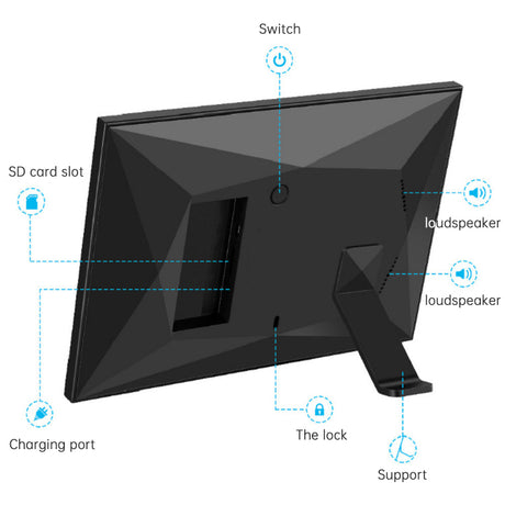Frameo cloud photo frame WiFi digital photo frame 16G memory smart photo album - V.I.P Digital Presence