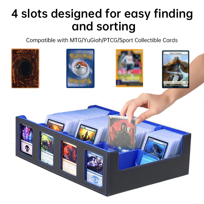 Large-capacity 3000+ Tabletop Game Card Storage Box - Yu-Gi-Oh! & Pokémon Flip-Top Card Case - V.I.P Digital Presence