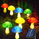 Solar mushroom light lawn LED ground plug light string outdoor waterproof one to eight plant decorative light - V.I.P Digital Presence