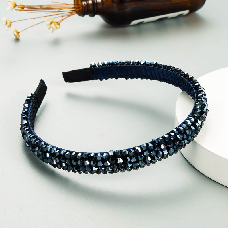 Fish Line Braided String Crystal Hair Band Korean Temperament Senior Sense Wash Face Headband - V.I.P Digital Presence