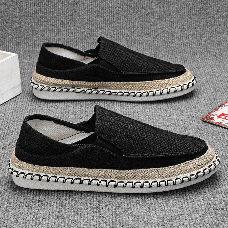 Fisherman Shoes Men's Breathable Cloth Shoes Hanfu Shoes Men's Casual Slip-On Loafers Driving Old Beijing Cloth Shoes - V.I.P Digital Presence