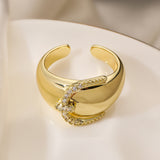 European and American Geometric Open Ring Women's Simple, Light Luxury Personalized Ring New - V.I.P Digital Presence