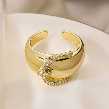European and American Geometric Open Ring Women's Simple, Light Luxury Personalized Ring New - V.I.P Digital Presence