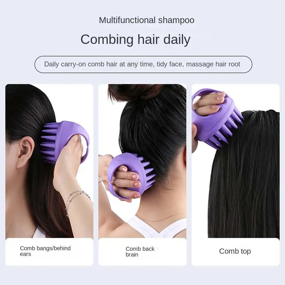 Portable Long Tooth Shampoo Brush Handheld Round Soft Scalp Massage Brush Bath Massage Brush Hair Shower Brush Comb Hair Care - V.I.P Digital Presence
