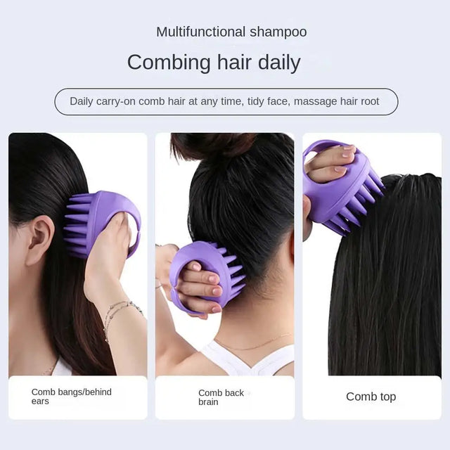 Portable Long Tooth Shampoo Brush Handheld Round Soft Scalp Massage Brush Bath Massage Brush Hair Shower Brush Comb Hair Care - V.I.P Digital Presence