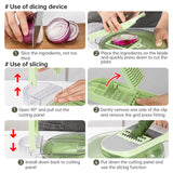 Multifunctional vegetable cutter household kitchen wiper shredder potato shredder radish shredder grater vegetable cutter - V.I.P Digital Presence