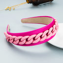 Headband New Fashion Personality Pastoral Style Female Wide-Brimmed Color Chain Decoration Macaron Color Headband - V.I.P Digital Presence