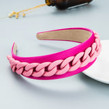 Headband New Fashion Personality Pastoral Style Female Wide-Brimmed Color Chain Decoration Macaron Color Headband - V.I.P Digital Presence