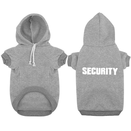 New pet hoodie, outerwear, Security printed hoodie, dog clothing for autumn and winter - V.I.P Digital Presence