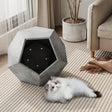 25.98"Modern Pet Furniture Cat Litter Side Table, Sofa Side Table, Planter MDF Multifunctional Furniture, Cement Gray - V.I.P Digital Presence