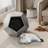 25.98"Modern Pet Furniture Cat Litter Side Table, Sofa Side Table, Planter MDF Multifunctional Furniture, Cement Gray - V.I.P Digital Presence