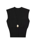Elegant Casual Commuting Vest V-neck Tank Top for Women withDesign Sense - V.I.P Digital Presence