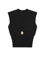 Elegant Casual Commuting Vest V-neck Tank Top for Women withDesign Sense - V.I.P Digital Presence