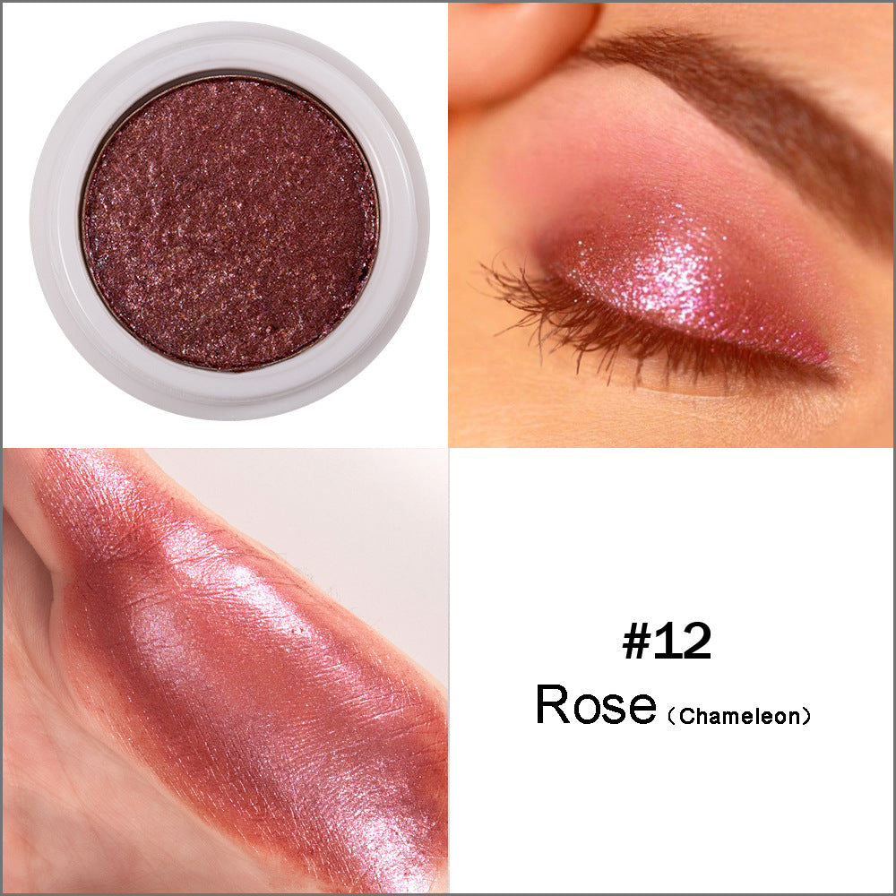 HANDAIYAN Makeup Eye Shadow Monochromatic Polarized Pearlescent Non-Smudge Eye Shadow Cream Easy To Color - V.I.P Digital Presence