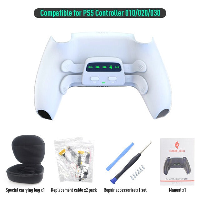 Suitable for PS5 Bluetooth gamepad Elite Four Back Key Programmable Custom Mapping Three Level Continuous Back Key - V.I.P Digital Presence