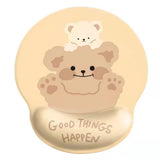 Bear mouse pad wrist mouse pad girls soft pad cute wrist pad 3d silicone wrist pad hand rest - V.I.P Digital Presence