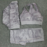 2PCS Camouflage Camo Yoga Set Sports Wear For Women Gym Fitness Clothing Booty Yoga Leggings + Sport Bra GYM Sport Suit Femme - V.I.P Digital Presence