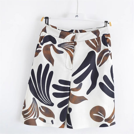 Spring and Summer NewStyle Design Sense Unique All-Match Casual Loose Retro Commuting Printed Wide-Leg Pants - V.I.P Digital Presence