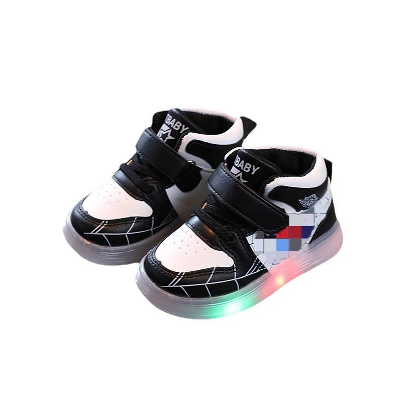 Luminous casual shoes, baby soft soled shoes, luminous shoes, boys and girls board shoes - V.I.P Digital Presence