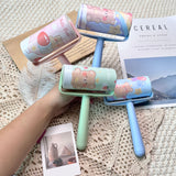 Cartoon pattern lint remover lint roller dust removal paper tearable clothing lint remover - V.I.P Digital Presence