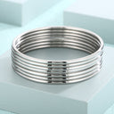 3mm smooth plain circular ring bracelet with multiple layers for wearing wristbands and accessories - V.I.P Digital Presence
