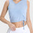 Drawstring Ruched Wide Strap Active Tank - V.I.P Digital Presence