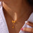 Titanium Steel Gold-Plated Bow Pendant Necklace - V.I.P Digital Presence