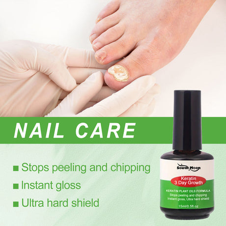 Keratin Nail Growth Oil, Gray Nail Repair Softens Nails, Remove Thickens Nails, Brightens And Nourishes Nails Liquid - V.I.P Digital Presence