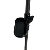 Short clothes hanger with chassis and wheels, heavy-duty rolling clothes hanger, black - V.I.P Digital Presence