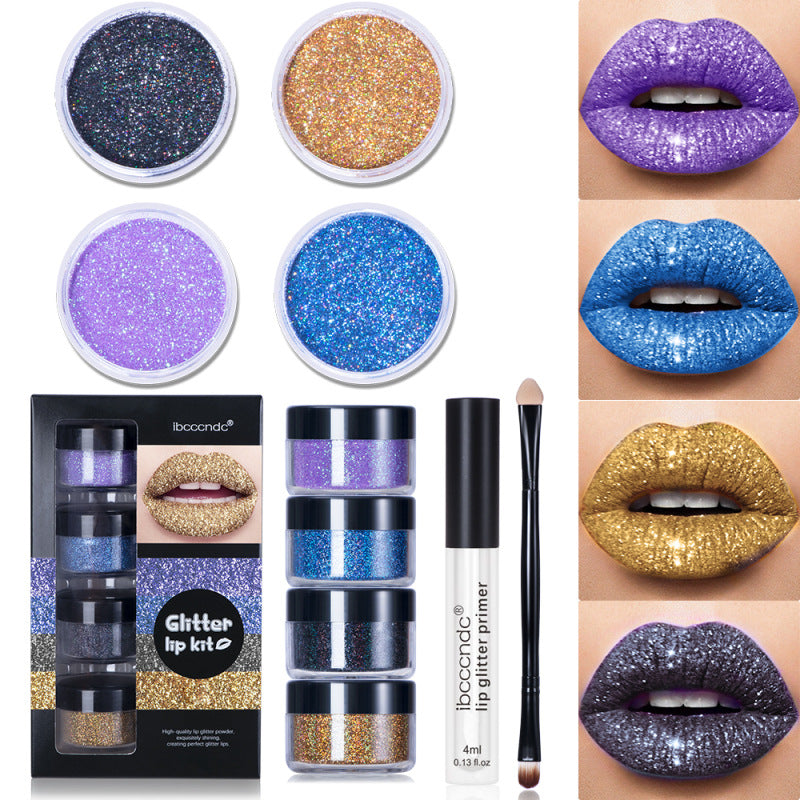 ibcccndc Glitter Lip Gloss Set Cool Color Lipstick Lip Gloss Powder Personality Lip Gloss - V.I.P Digital Presence